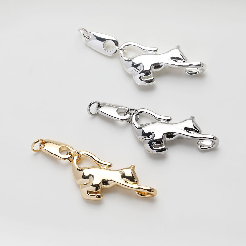 Charm Necklace Dainty - DIY Hand Made Brass Connectors for