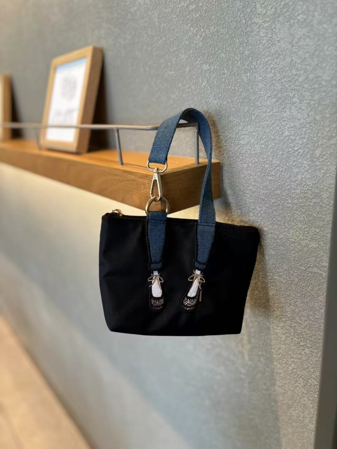 Women'S Accessories Wallet - Bolsa de Nylon Impermeável Bordada da