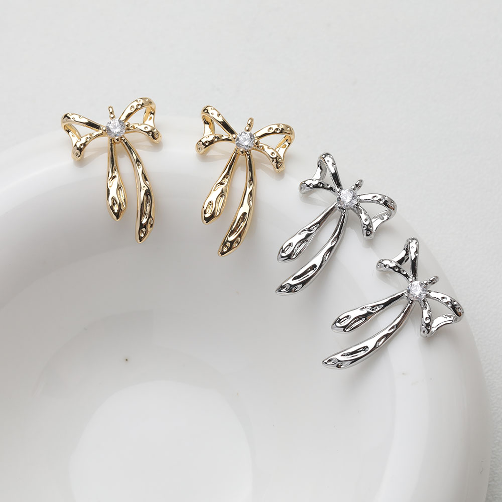 Charm Necklace Dainty - 4 pçs delicado arco charme jóias