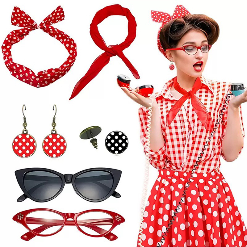 Women'S Accessories In The 1950S - Conjunto de Acessórios para Fantasia dos