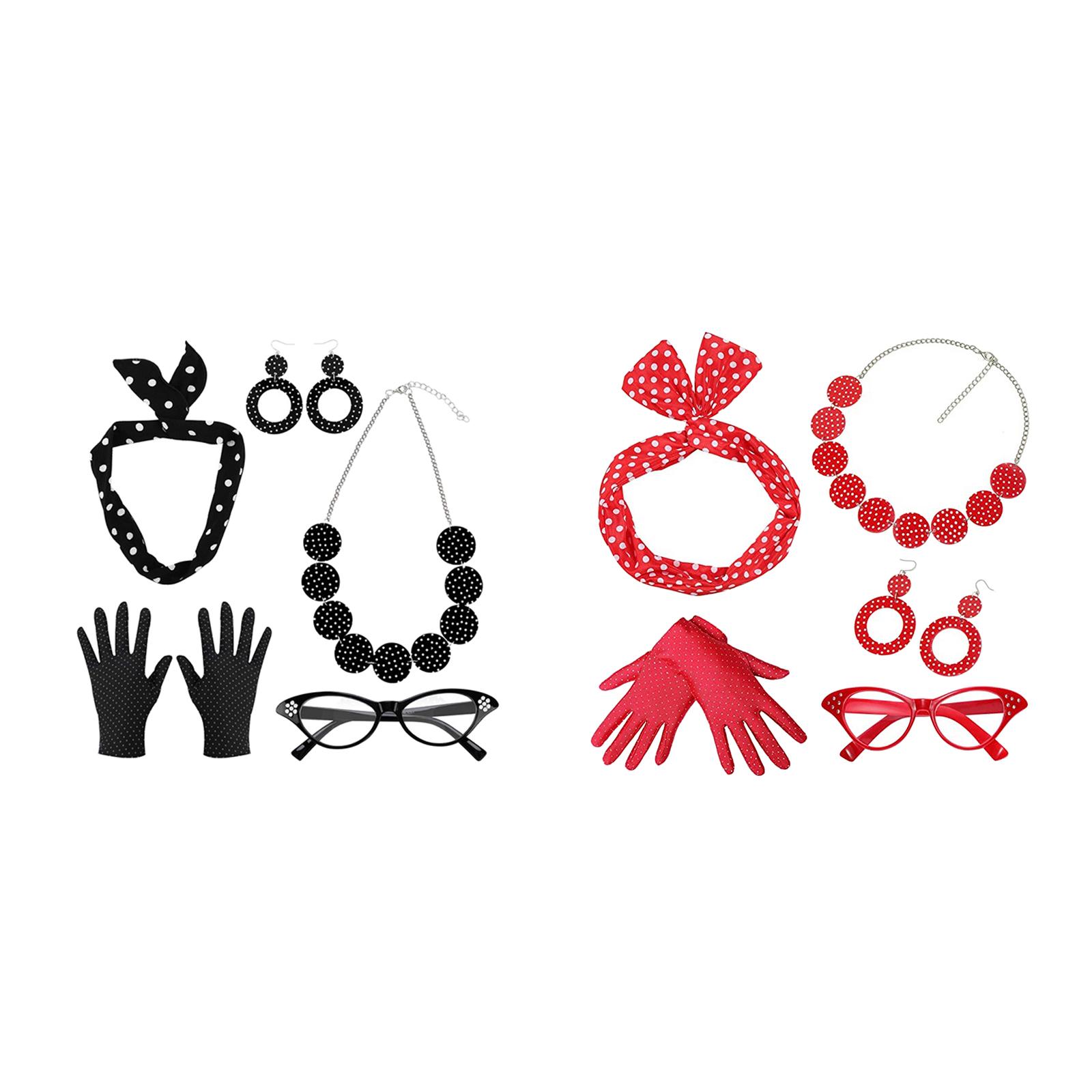 Women'S Accessories In The 1950S - 5 pacote 1950s conjunto de traje