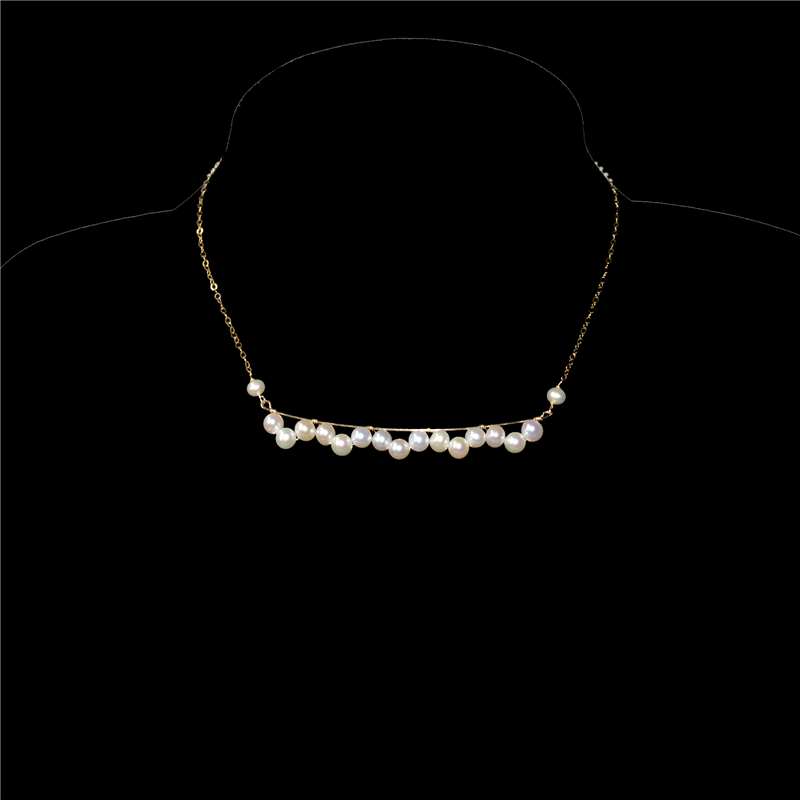 Charm Necklace Dainty - Lii ji 14k ouro preenchido colar