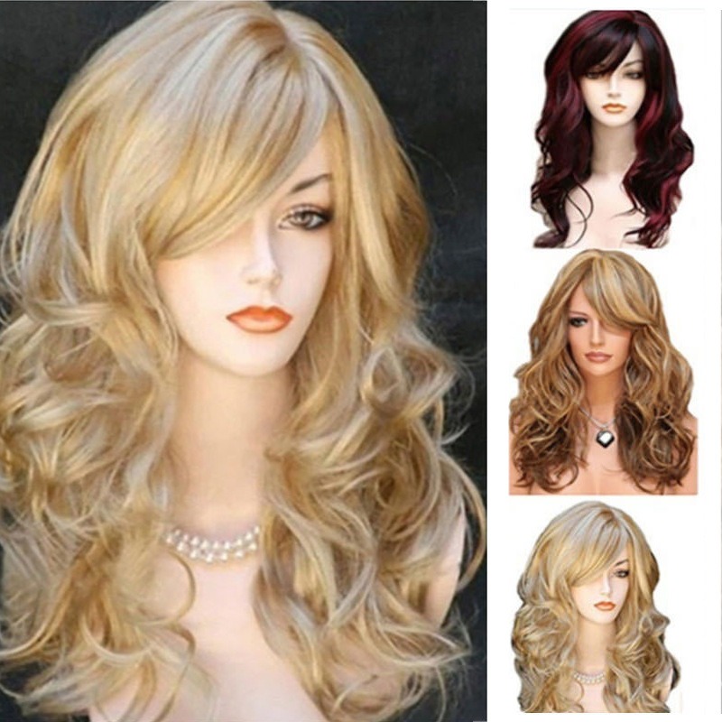 Women'S Clothing And Accessories - Peruca Feminina de Fibra Química Colorida,
