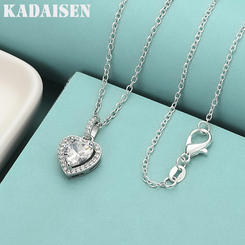 Charm Necklace Dainty - Colar com pingente de prata 925
