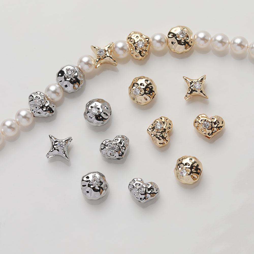 Charm Necklace Dainty - 6 pçs delicado coração celestial estrela
