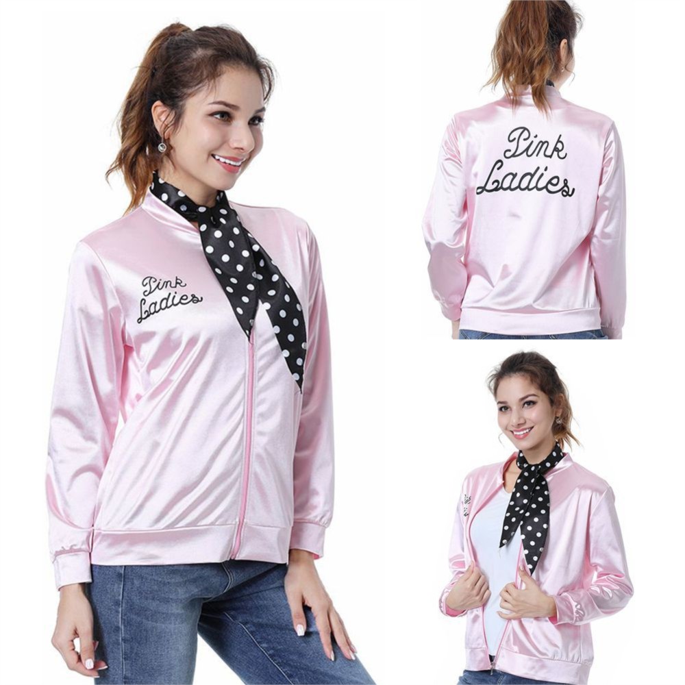 Women'S Accessories In The 1950S - Camisa de Cosplay Pink Ladies Grease,