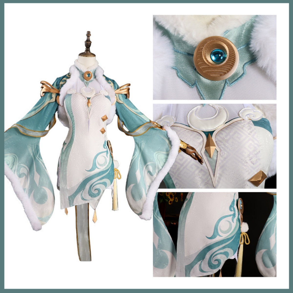 Fantasia de Cosplay Game Zibai - Women'S Clothing And Accessories avaliação e preço
