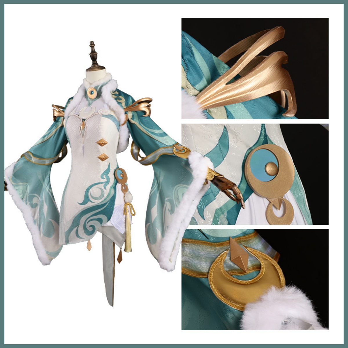 Fantasia de Cosplay Game Zibai - Women'S Clothing And Accessories avaliação e preço