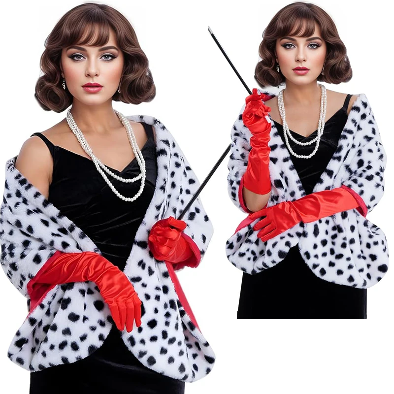 Feminino cruella deville curto - Women'S Accessories In The 1950S avaliação e preço