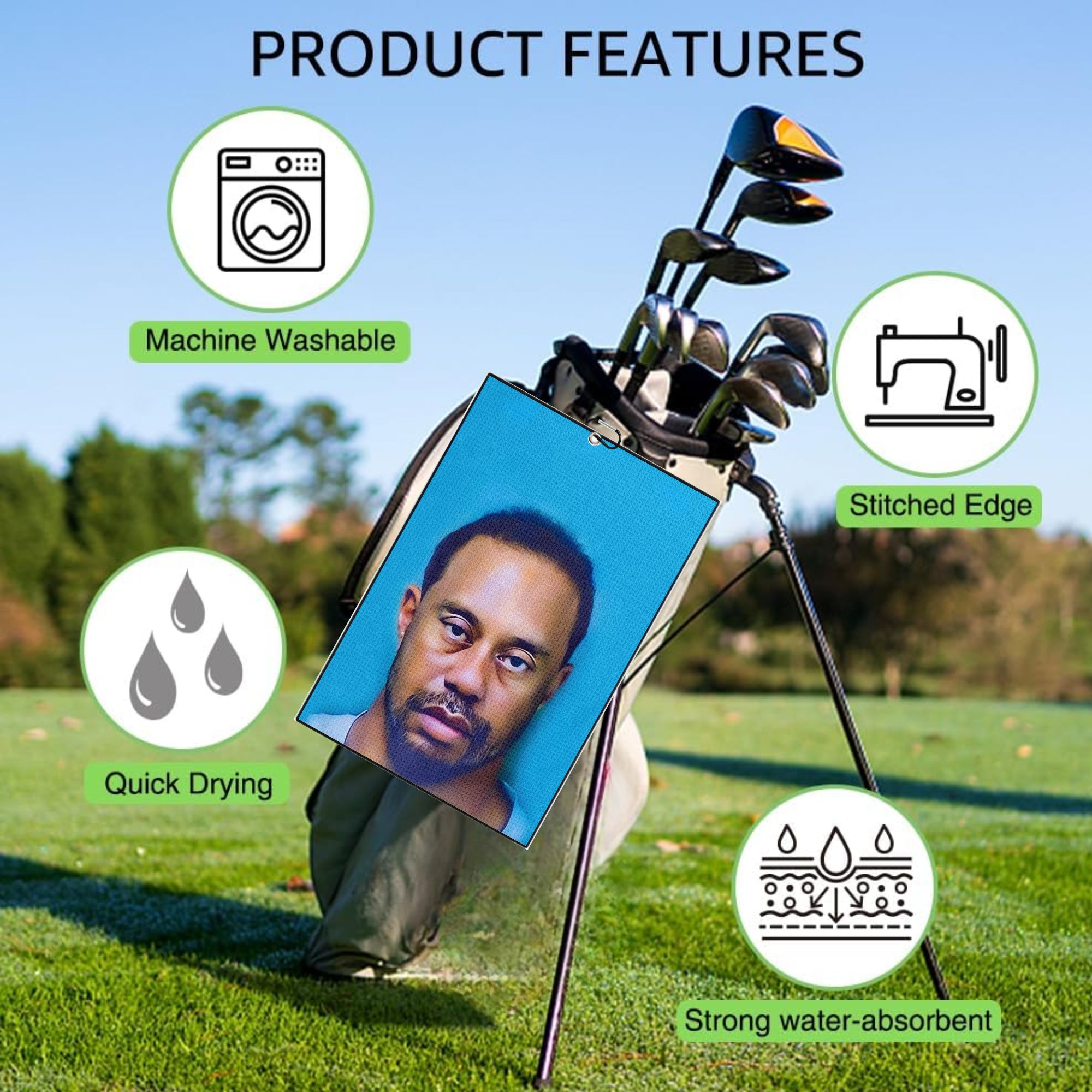 2 toalhas de golfe premium de  - Women'S Golf Accessories avaliação e preço