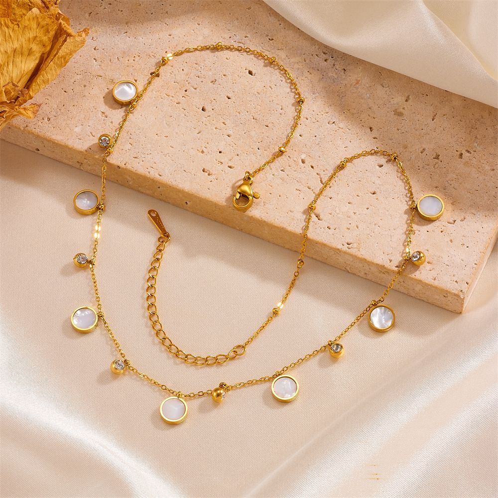 Dainty 18K banhado a ouro conc - Charm Necklace Dainty avaliação e preço