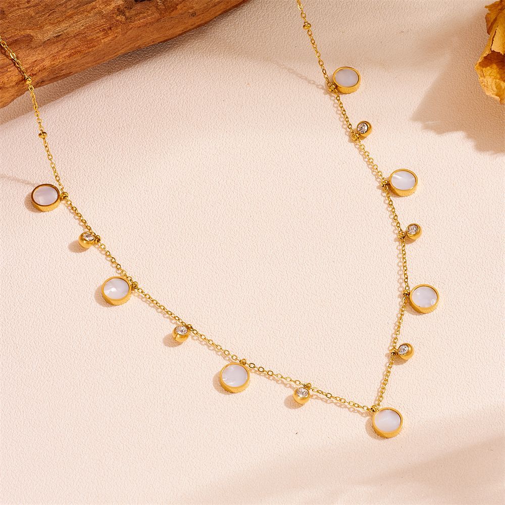 Dainty 18K banhado a ouro conc - Charm Necklace Dainty avaliação e preço