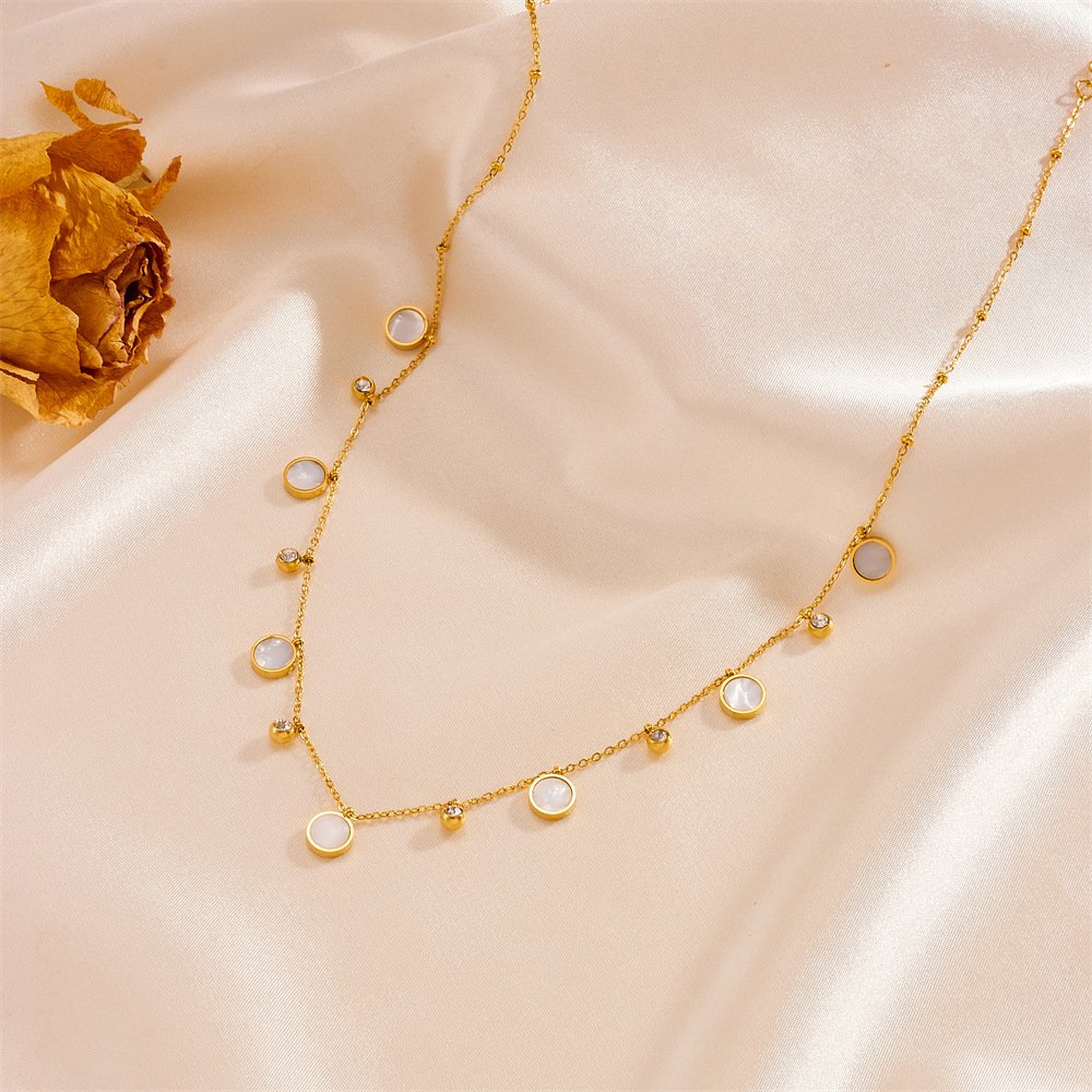 Dainty 18K banhado a ouro conc - Charm Necklace Dainty avaliação e preço