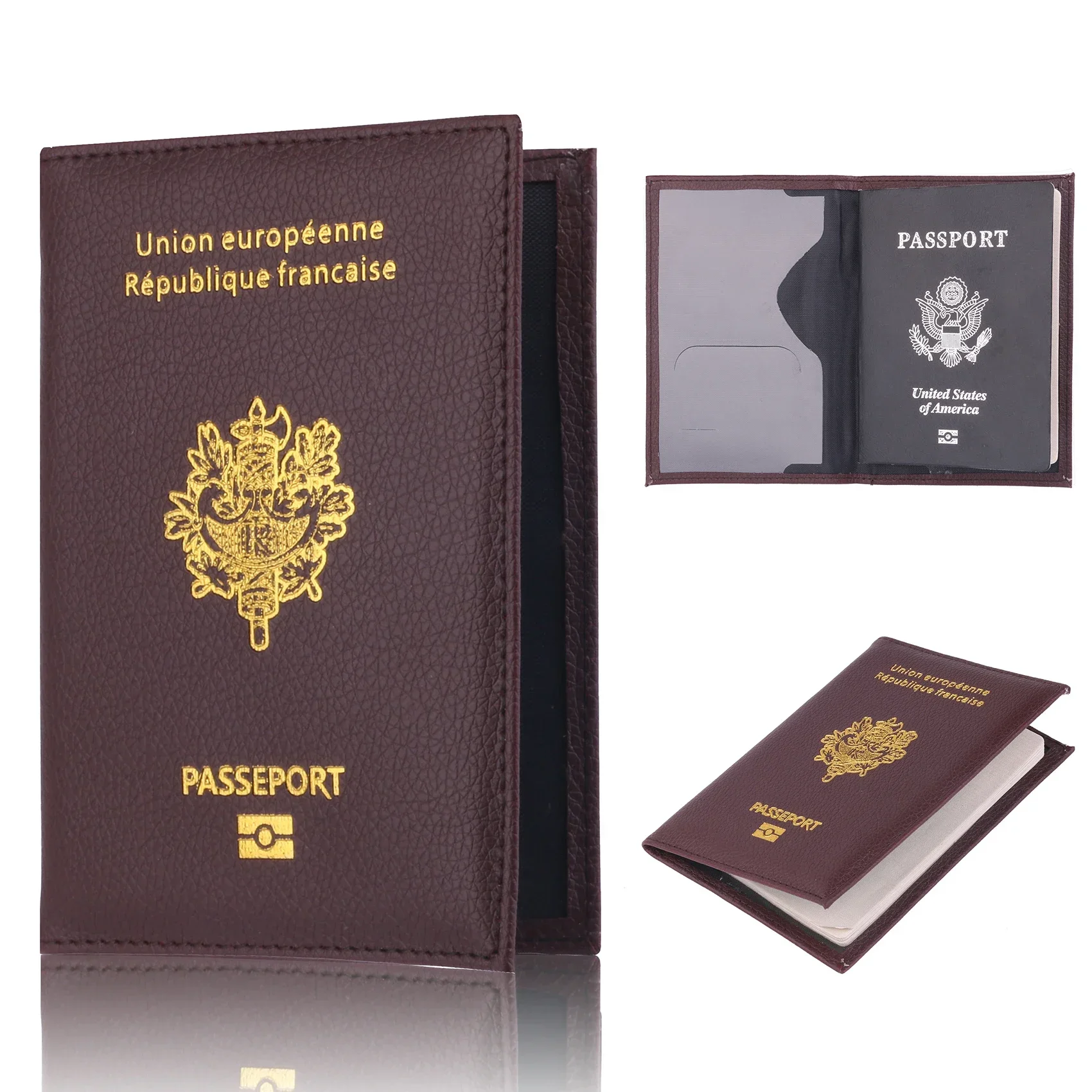 Mulheres homens viagem pu pass - Women'S Accessories Wallet avaliação e preço