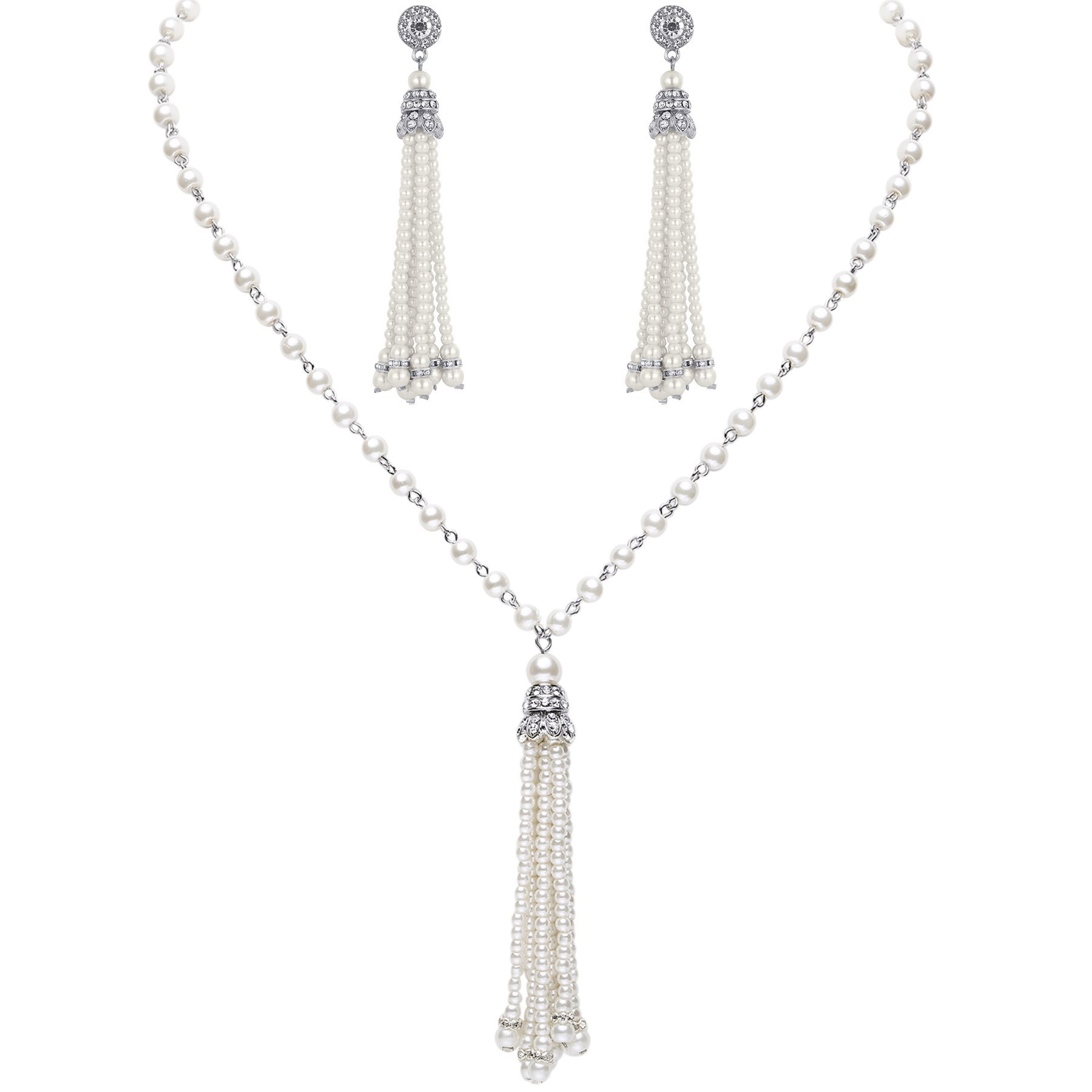 3-piece Set of Long Pearl Neck - Women'S Accessories In The 1950S avaliação e preço