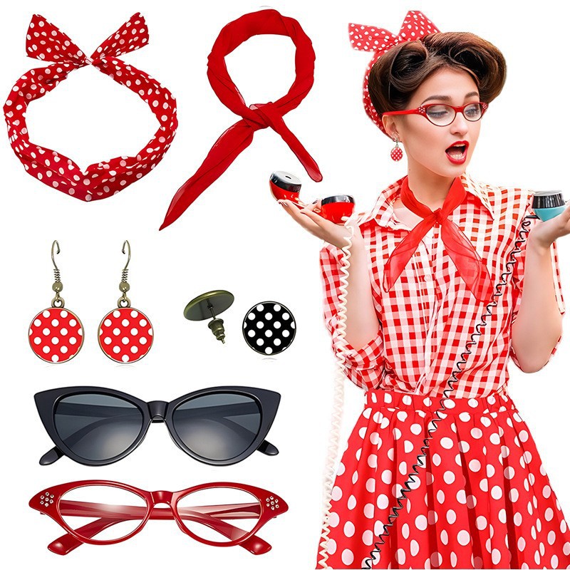 Conjunto de Acessórios para Fe - Women'S Accessories In The 1950S avaliação e preço
