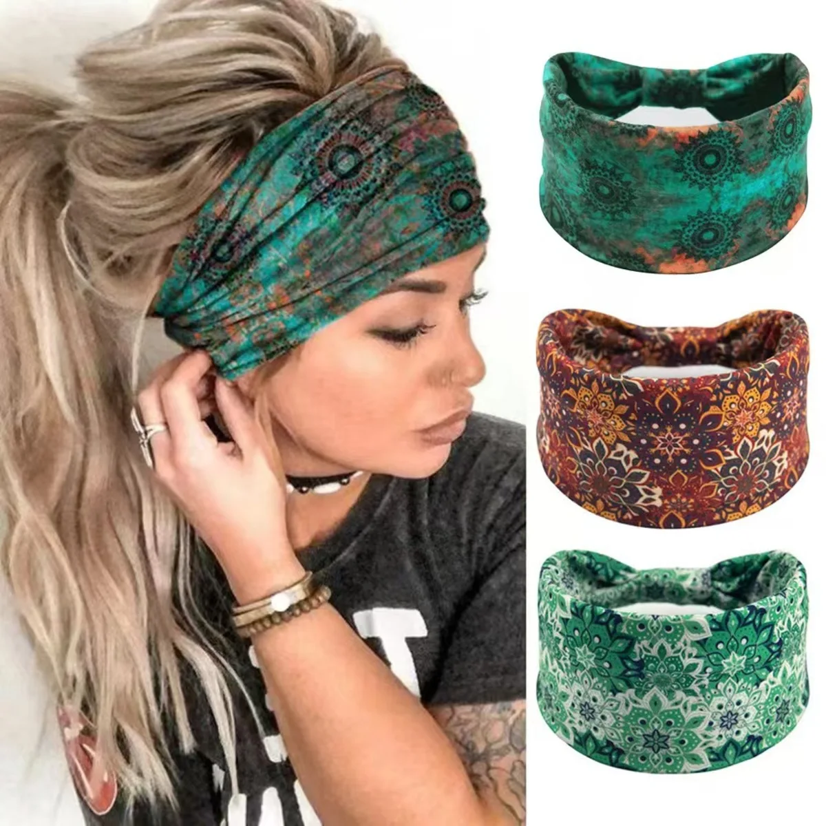 🌸 Tiara Boho Mandala Flor |    - Women'S Yoga Accessories avaliação e preço