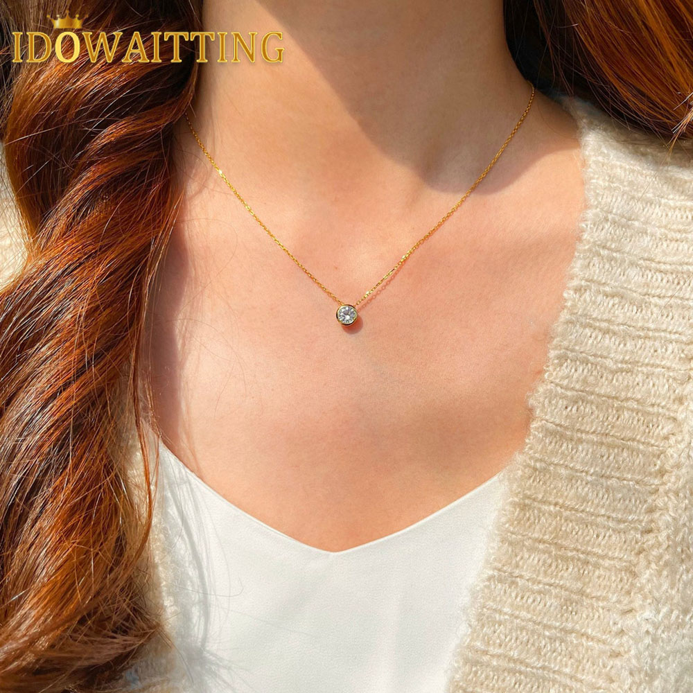 100% 925 prata esterlina para  - Charm Necklace Dainty avaliação e preço