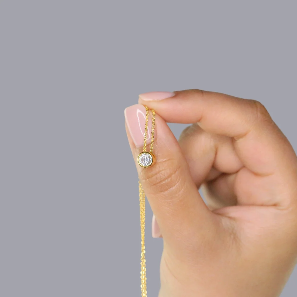 100% 925 prata esterlina para  - Charm Necklace Dainty avaliação e preço