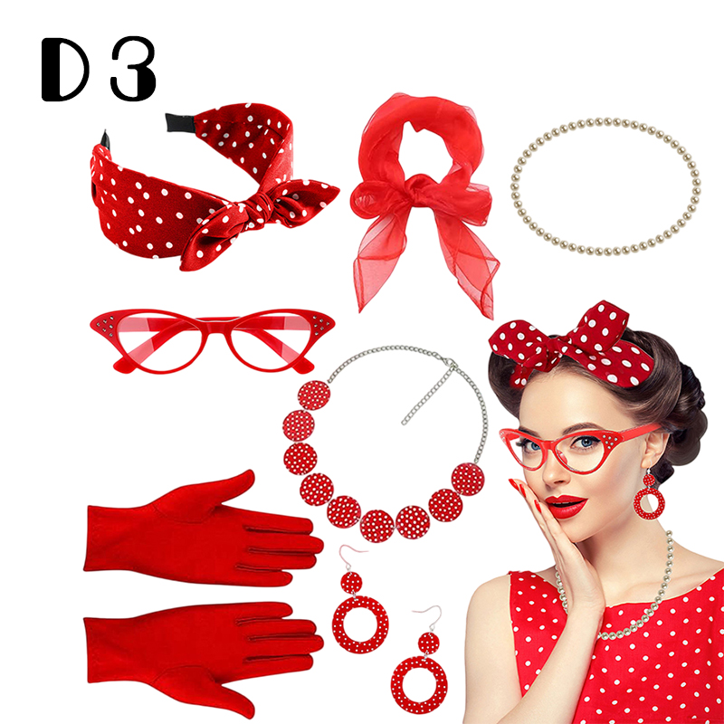 Acessórios de Fantasia Retrô d - Women'S Accessories In The 1950S avaliação e preço